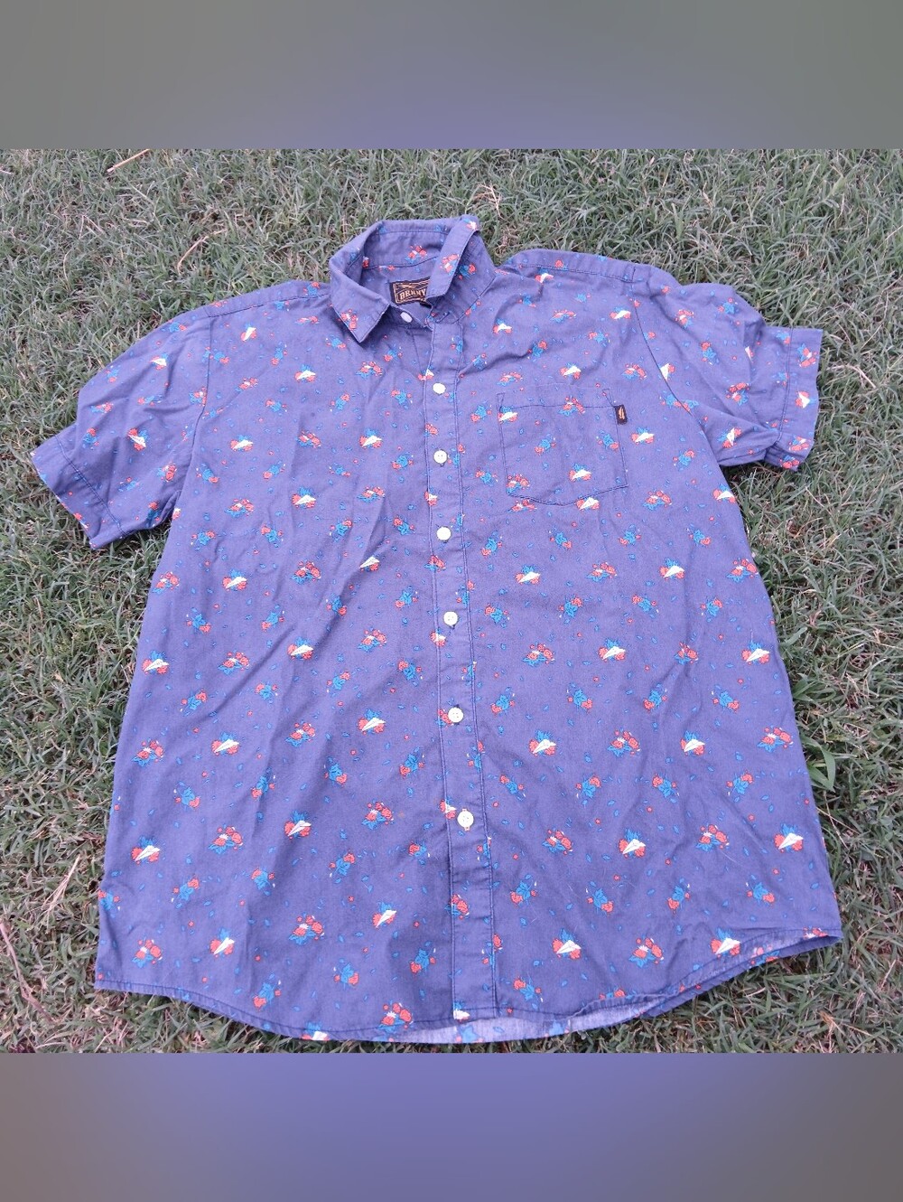 Benny Gold Button Shirt Sz L